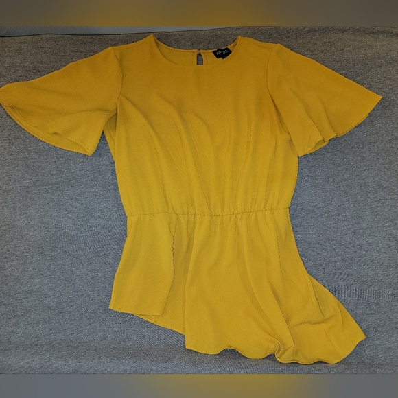 Beige by eci Womens blouse mustard yellow size L - Picture 1 of 1